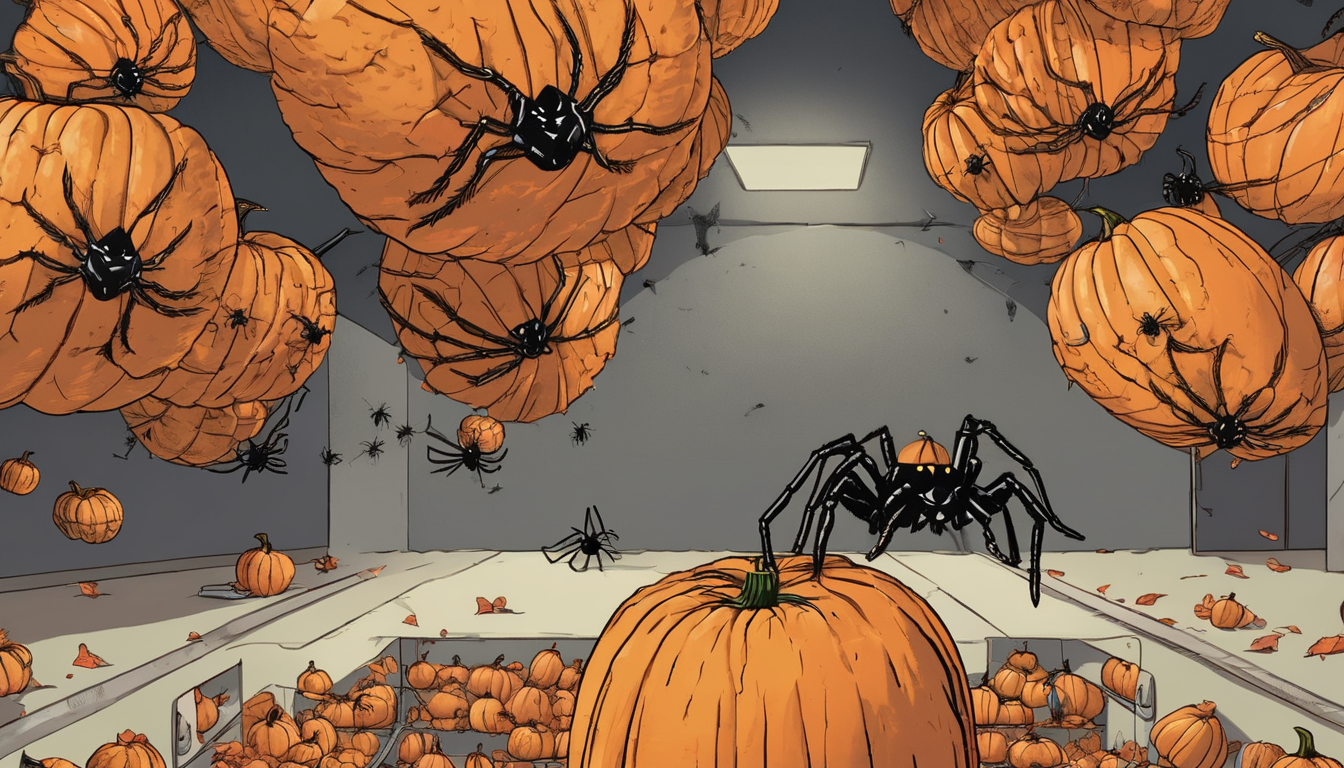 Department of Autumnal Security Raises Threat Level to 'Squash' as Trapped Spiders Claw Their Way Out of Pumpkins